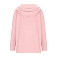 thumbnail image 4 of Lovskoo Women's Sherpa Pullover Quarter Zip Solid Color Long Sleeve Fluffy Soft Fleece Jackets Sweatshirts Hoodies Outwear Coat Pink, 4 of 6