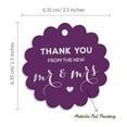 thumbnail image 6 of Inkdotpot 50 Pack Real Silver Foil Paper Tags Thank You From The New Wedding Favor Hang Tags, 6 of 6