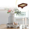 thumbnail image 3 of Plateau de Rangement Porte-Clés Style Simple Petits Objets Organisateur Intérieur Décoration de Table Blanc, 3 of 10