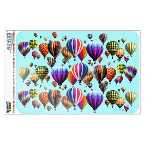 Hot Air Balloons Lined Up Home Business Office Sign