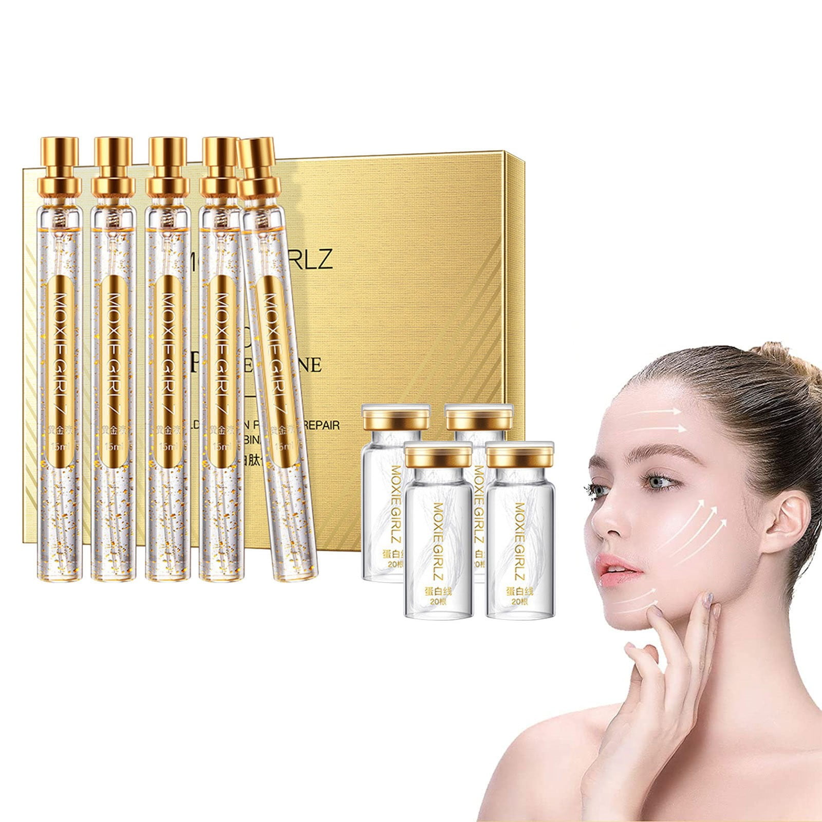 Consumable Protein Thread Lift Set Soluble Protein Thread And Nano Gold