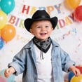 thumbnail image 2 of Gibobby Toddler Western Cowboy Hat Unisex for Boys Girls Classic Cowgirl Dress Up Hat with Buckle Belt Kids Outdoor Play Hat(4-9 Years,Black), 2 of 6
