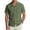 Army Green, variant on VBVC Men's Cotton-Linen Cuban Collar Shirt,Summer Short Sleeve Button Down Beach Top For Men,Sky Blue,S-3XL