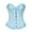 Blue, variant on Corset Tops for Women,Lace Bustier Corset Lingerie top,Renaissance Overbust Corset Push Up Bodysuit Pink S