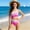 Pink, variant on Cethrio Girls' One Piece Swimsuits, Beach Quick-drying Summer Vacation Girls'Swimwear Pink Size 10-12