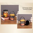 thumbnail image 3 of Taotanxi Iron Pumpkin Storage, Bucket Halloween Candy Organizing , (1 Random Pattern) A Medium, 3 of 10