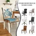 thumbnail image 5 of TSOVTHRID Sea Turtle Seashell Coral Print Dining Chair Covers Quilted Removable Upholstered Chair Slipcovers Stretch Scratch Resistant Anti-Slip Seat Cushion Slipcovers, Set of 4, 5 of 7