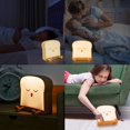 thumbnail image 4 of Luces nocturnas decorativas de pan tostado, lámpara de luz nocturna con soporte para teléfono celular, ajuste de brillo Lámparas creativas de doble uso para dormitorio de niñas Sincero Lámparas e Iluminación, 4 of 4