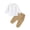 Khaki, variant on YunPes Baby Boy Clothes Toddler Boys Cotton Leisure Button Down Shirt Drawstring Pants Set 2PCS Kid Beach Baptism Birthday Outfit