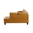 thumbnail image 4 of Star Home Living Corp Chris Faux Leather Right Facing Sectional Ginger, 4 of 11