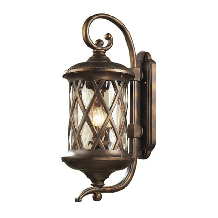 Elk Barrington Gate 3 Light Outdoor Sconce in Hazlenut Bronze 42032/3