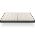 thumbnail image 2 of Zinus 4" Upholstered Metal Box Spring with Wood Slats, Mattress Foundation, Queen, 2 of 7