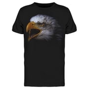 Bald Eagle Head Portrait T-Shirt Men -Image by Shutterstock, Male Small