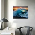 thumbnail image 3 of Awypu Big Ice On The Ocean Cold Winter Water Wall Art Canvas Prints Poster For Home Office Decorations With Framed, 3 of 4