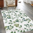thumbnail image 2 of Eucalyptus Leaves Area Rugs 2.7'x5', Washable Small Throw Rugs for Kitchen Bedroom, Green Summer Botanical Watercolor Indoor Outdoor Rug Non-Slip Low Pile Carpet Runner Reversible Floor Mats, 2 of 8
