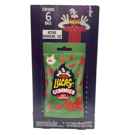 Lucas Gummies- Spicy Watermelon-6 Bags
