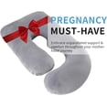thumbnail image 3 of U-Shaped Pregnancy Pillow for Sleeping, Full Body Support for Back, HIPS & Belly - 57 Inch Maternity Pillow with Machine Washable Cover | Maternity Essential, 3 of 9