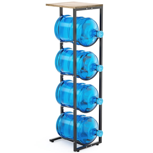 Soporte para jarras de agua MYLOLF de 5 galones con soporte de almacenamiento de 4 niveles