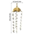 thumbnail image 3 of Easter Decorations Kokovifyves Home and Garden Decor Clearance Crystal Wind Chimes Pendant Metal Hexagonal Hat Garden Balcony Decoration Pendant, 3 of 7