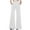 White, variant on Lixiuxyad Wide Leg Pants Women's Solid Color Simple Casual Speaker Casual Pants Black