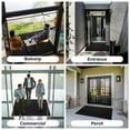 thumbnail image 5 of SIXHOME Outdoor Mat Non Slip Doormat 35"x59" Front Door Mat Outside Absorbent Rubber Welcome Mat Low Profile Dirt Trapper Indoor Outdoor Doormat Thicken Crosshatch Entryway Rug Floor Mat Black, 5 of 7