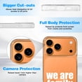 thumbnail image 6 of Case For Apple iPhone Air / 17 Pro / 17 Pro Max Series Case, Slim Thin Transparent Flexible Clear TPU Shockproof Phone Case For iPhone 17 Series, we are family, 6 of 6