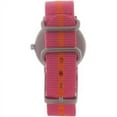 thumbnail image 3 of Women's T2P0729J Weekender Pink Orange Stripe Slip Thru Nylon Strap Watch, 3 of 5