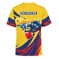 thumbnail image 4 of Bibifish Mens T-Shirt Graphic Venezuela Themed Crew Neck Short Sleeve Tshirts National Pride Soprts Game Casual Wear Tee, 4 of 4
