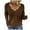 Brown, variant on GigrtiJin Womens Scalloped V Neck Sweater Long Sleeve Knitted Fuzzy Fleece Chunky Loose Pullover Sweaters Tops