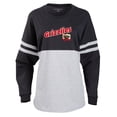 thumbnail image 2 of Women's Black Fresno Grizzlies Retro Jersey Long Sleeve Pom Pom T-Shirt, 2 of 3