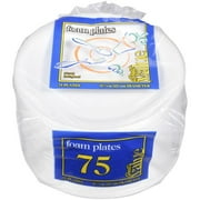 Great Value: Foam 8-7/8 In. Diameter Plates, 75 Ct