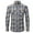 Blue-2, variant on qolati Men's Casual Plaid Shirt Lightweight Stylish Long Sleeve Button Down Checked Shirts Fall Winter Classic Fit Business Work Blouse
