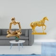 thumbnail image 2 of Figura de pensador abstracto, estatua de caballo, resina artística, decoración para el hogar, escultura humana coleccionable, decoración moderna, adec, 2 of 8