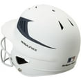 thumbnail image 4 of Rawlings Sporting Goods Rawlings Liberty Exclusive Edition 2 Tone Matte Fastpitch Softball Batting Helmet White/Navy 6 1/2 - 7, 4 of 7