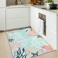 thumbnail image 3 of Softlife Cute Coastal Nautical & Beach Coral Starfish Area Rug Carpet,2' x 3',Blue, 3 of 8