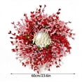 thumbnail image 3 of YingYouFu Valentines Day Wreath Decorative Door Hanging 24 Inch Heart Shape for Holiday Decor Front Door Ornament Festive Celebration Gift, 3 of 6