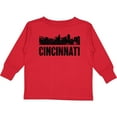 thumbnail image 3 of Inktastic Cincinnati Skyline Grunge Boys or Girls Long Sleeve Toddler T-Shirt, 3 of 5