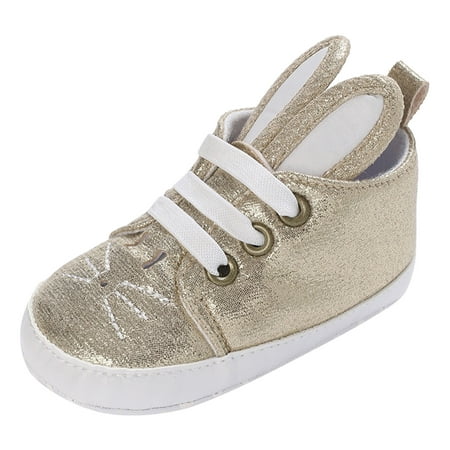 

NIUREDLTD Summer Children Toddler Shoes Girls Sports Flat Bottom Lightweight Slip On Rabbit Shape Size 3