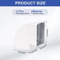 thumbnail image 2 of Gutter Downspout Elbows 90° Downspout Diverter 3x4 Inch A Shape Roofing Gutter Downspout Elbows Rain Gutter Extension Accessory Right Angle, White, 2 of 5