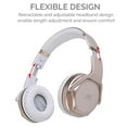 thumbnail image 3 of for TCL Revvl 4+ Headphones Over-Ear 2 in 1 Cordless Foldable Twist-Out Speaker Wireless Stereo Bass Headphone with NFC FM Radio/AUX/TF Card Slot Sports Retractable Headband (GOLD), 3 of 5