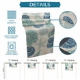 thumbnail image 6 of Blue Coastal Table Runner 70 Inches, Starfish Shell Coral Summer Beach Rustic Bed Runner Dresser Scarves Tabletop for Indoor Outdoor Parties/Ceremony/Banquet, 13" x 70", 6 of 9