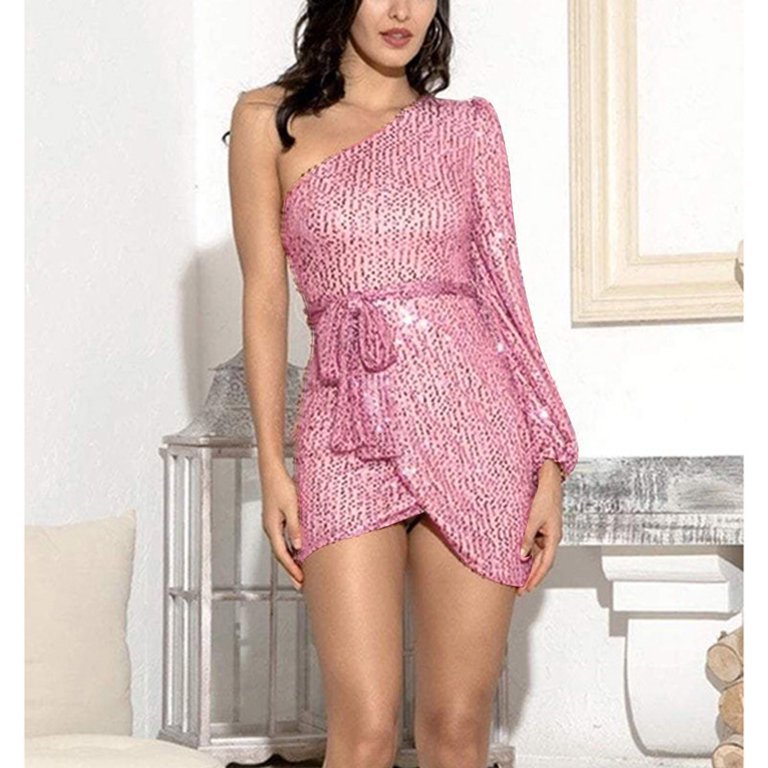semi formal dresses sparkly short semi formal dress Pink sweetheart neck tulle sequin short prom dress pink homecoming dre dresstby