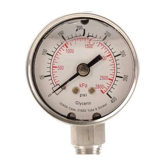 Manufacturer Varies Pressure Gauge,Liquid Filled,2 In 4CFG3