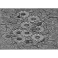 thumbnail image 1 of Ahgly Company Machine Washable Indoor Rectangle Transitional Black Area Rugs, 5' x 7', 1 of 7