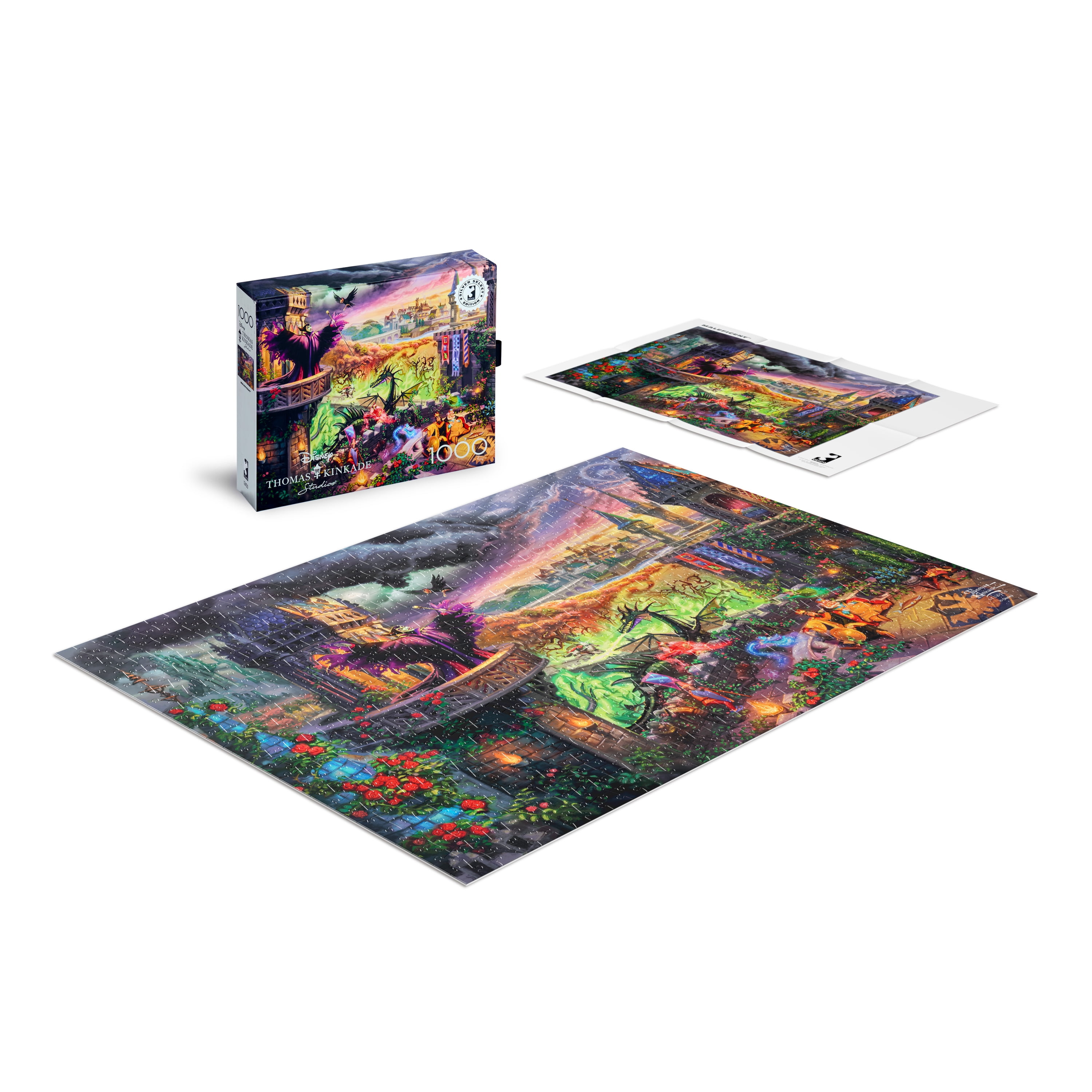Buffalo Games 1000-Piece Silver Select Disney Thomas Kinkade Maleficent Jigsaw Puzzle