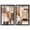 Black Frame, variant on Quarry Wall Abstract Set Shadowbox Print Boho Gold Wall Decor Set by Art Remedy, White Frame, 16 x 24
