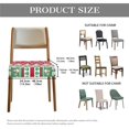 thumbnail image 6 of SEANATIVE Happy Christmas Chair Seat Covers Stretchable Dining Chair Covers 6 Pack Anti-Dust Chair Seat Slipcovers with Elastic Bottom Living Dining Room Hotel Home Kitchen Xmas Decor, 6 of 7