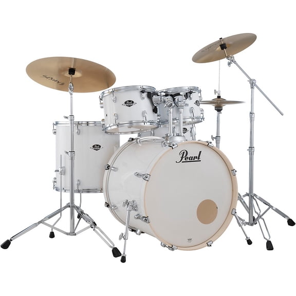 Pearl Export EXX 5-Piece Drum Set With Sabian PX Cymbals - Pure White