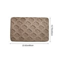 thumbnail image 3 of Cinvoph Bath Mat Soft Bathroom Rug Non Slip Super Absorbent Machine Washable Quick Dry Bath Rug for Bathroom tub 16"x24" Coffee, 3 of 5