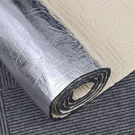 RENACLIPY 1 Roll Sound Deadening Automotive Sound Insulation Cotton Silver Waterproof